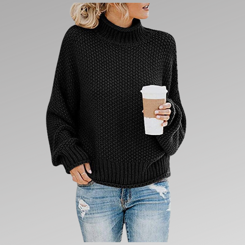 Elease | Ribbed High-Neck Jumper