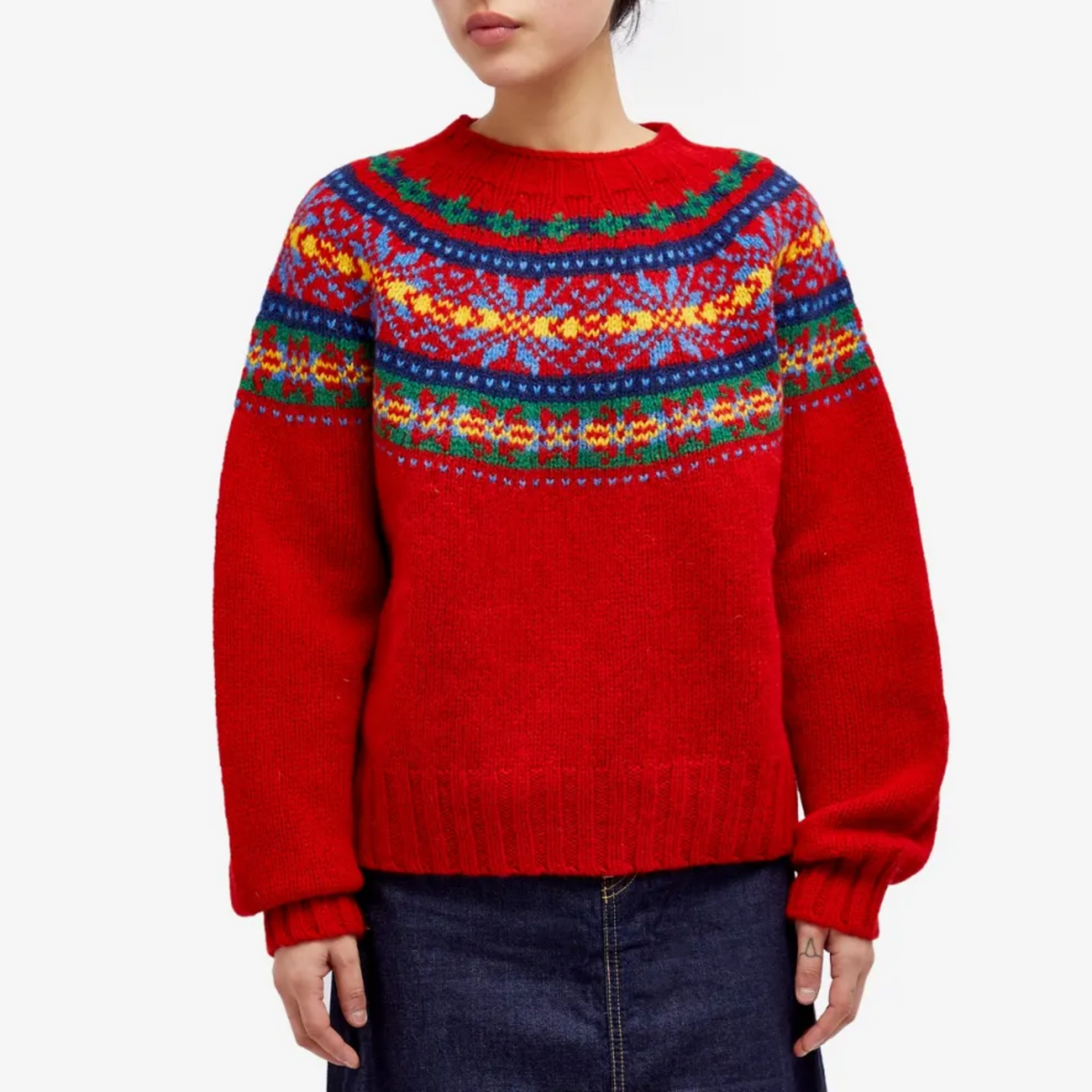 Shavonne | Multicoloured-Yoke Jumper