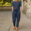 CHARM | POCKET-DETAIL SHORT-SLEEVE CO-ORD SET