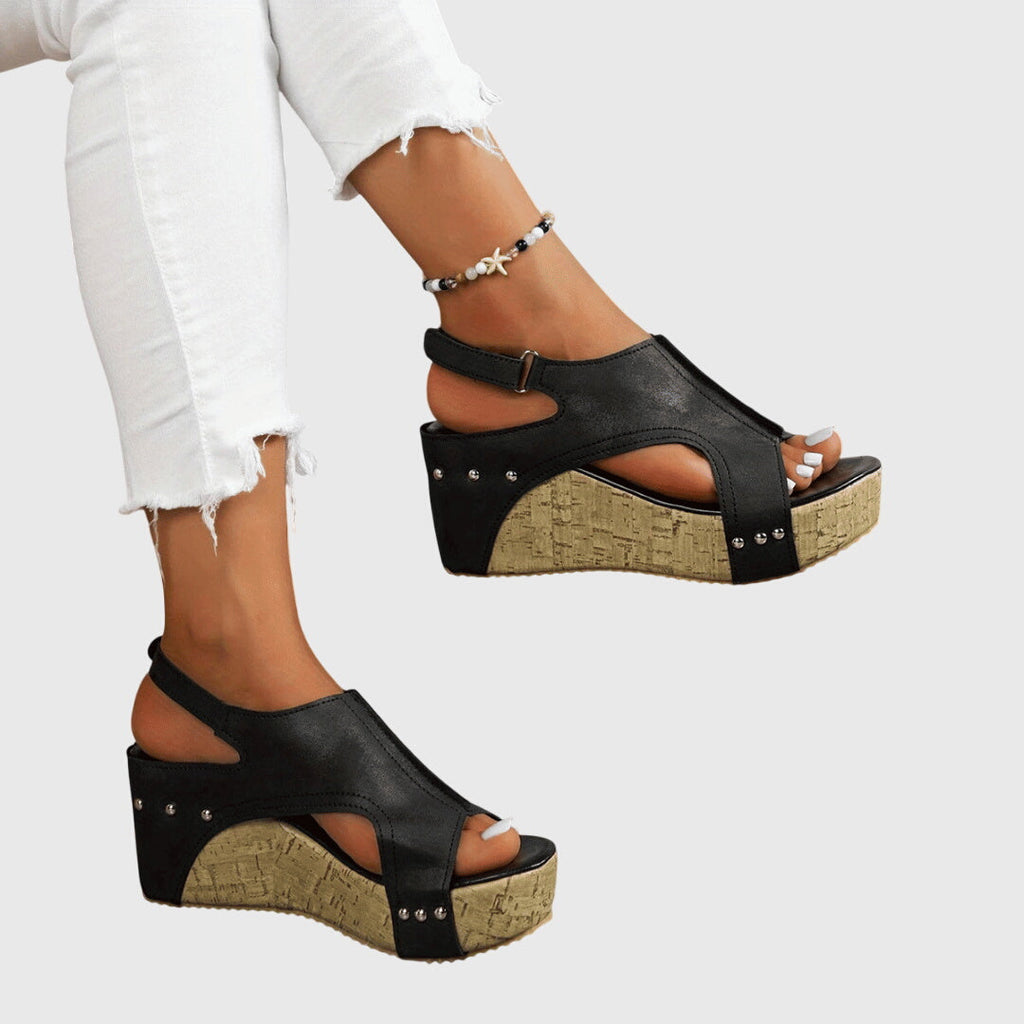 LUCINDA | LEATHER LIGHTWEIGHT SANDALS