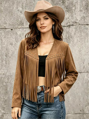 Tamica | Fringed Open-Front Jacket