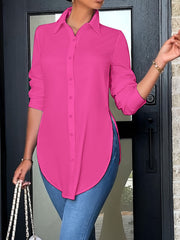 Genny | Longline Button Shirt