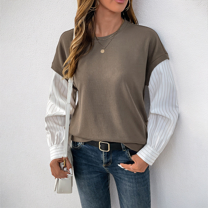 Tamatha | Contrast-Sleeve Top