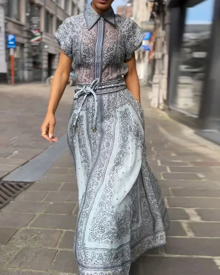 ADELE | PRINTED COLLARED CO-ORD SET