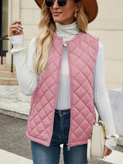 Enfys | Lightweight Quilted Sleeveless Gilet in White
