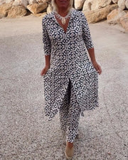 Maeve | Geometric-Print Set