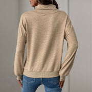Enedina | Asymmetric Button-Neck Top