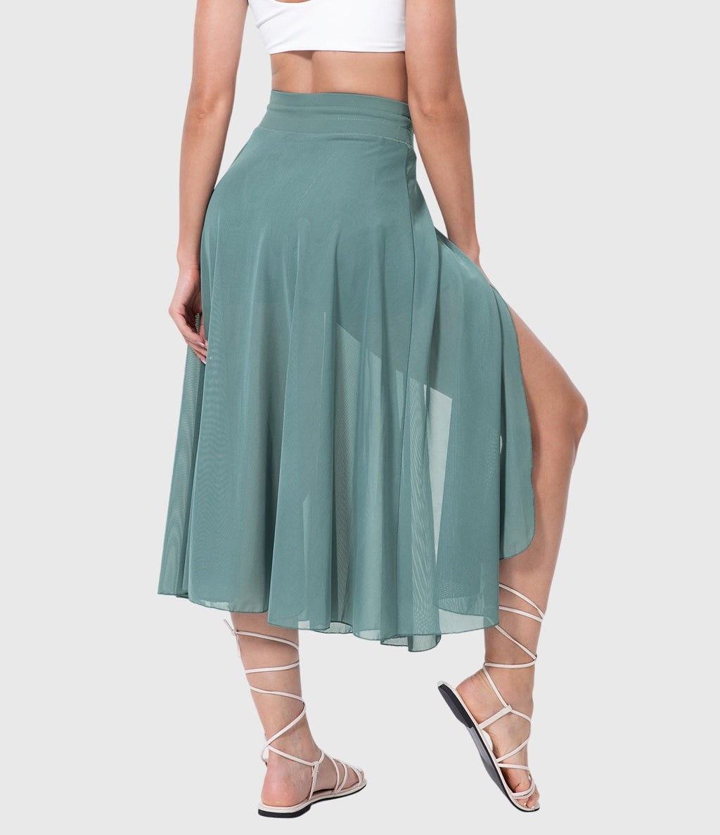 MELANIE | ELASTIC-WAIST FLOWING SKIRT