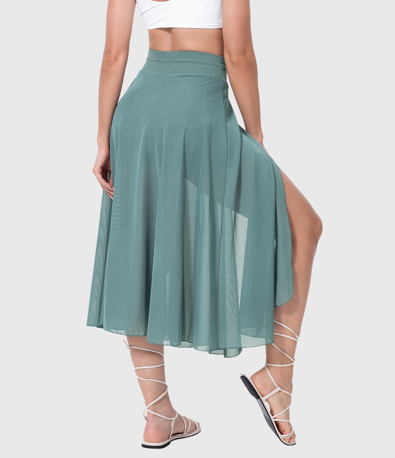 MELANIE | ELASTIC-WAIST FLOWING SKIRT