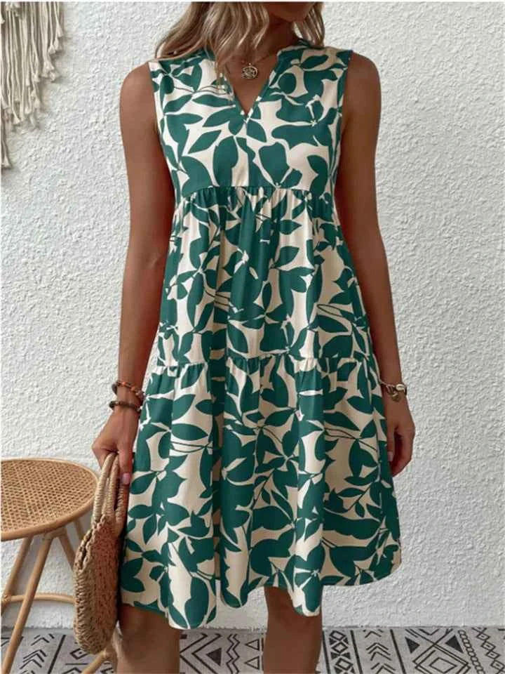 TASHA | FLORAL BUTTON-FRONT MIDI DRESS