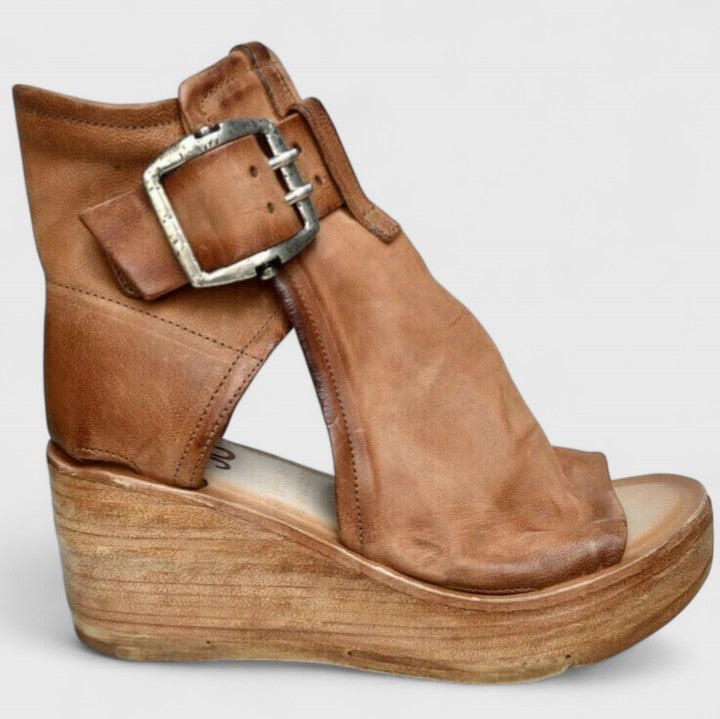 KARLINE | WEDGE CUSHIONED SANDALS