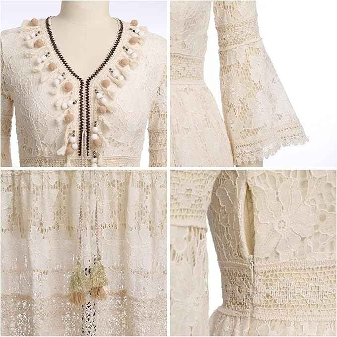 AMARY | LACE FLOWING DRESS