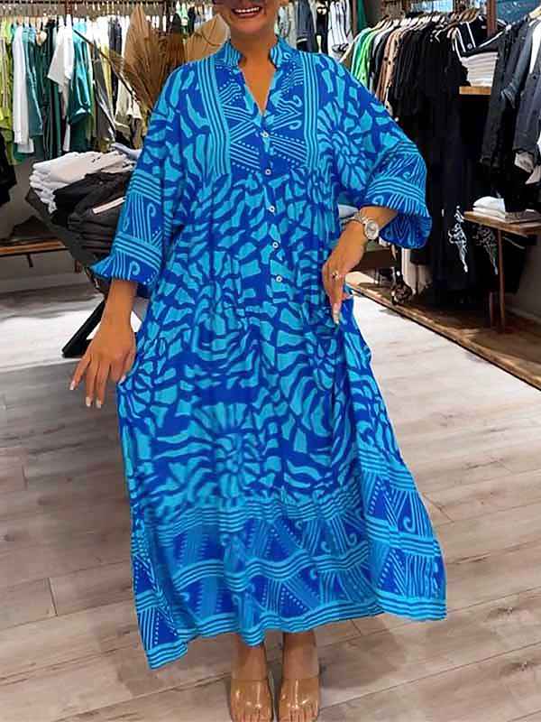 CARMILLA | PRINTED RELAXED-FIT DRESS