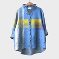 TINA | PRINTED LONG-SLEEVE BLOUSE