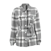 Darleen | Belted Check Jacket