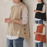 Merlene | Side-Button Knit Vest