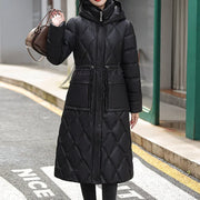 Idella | Long Diamond-Quilted Coat