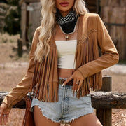 Giuliana | Fringed Open-Front Jacket