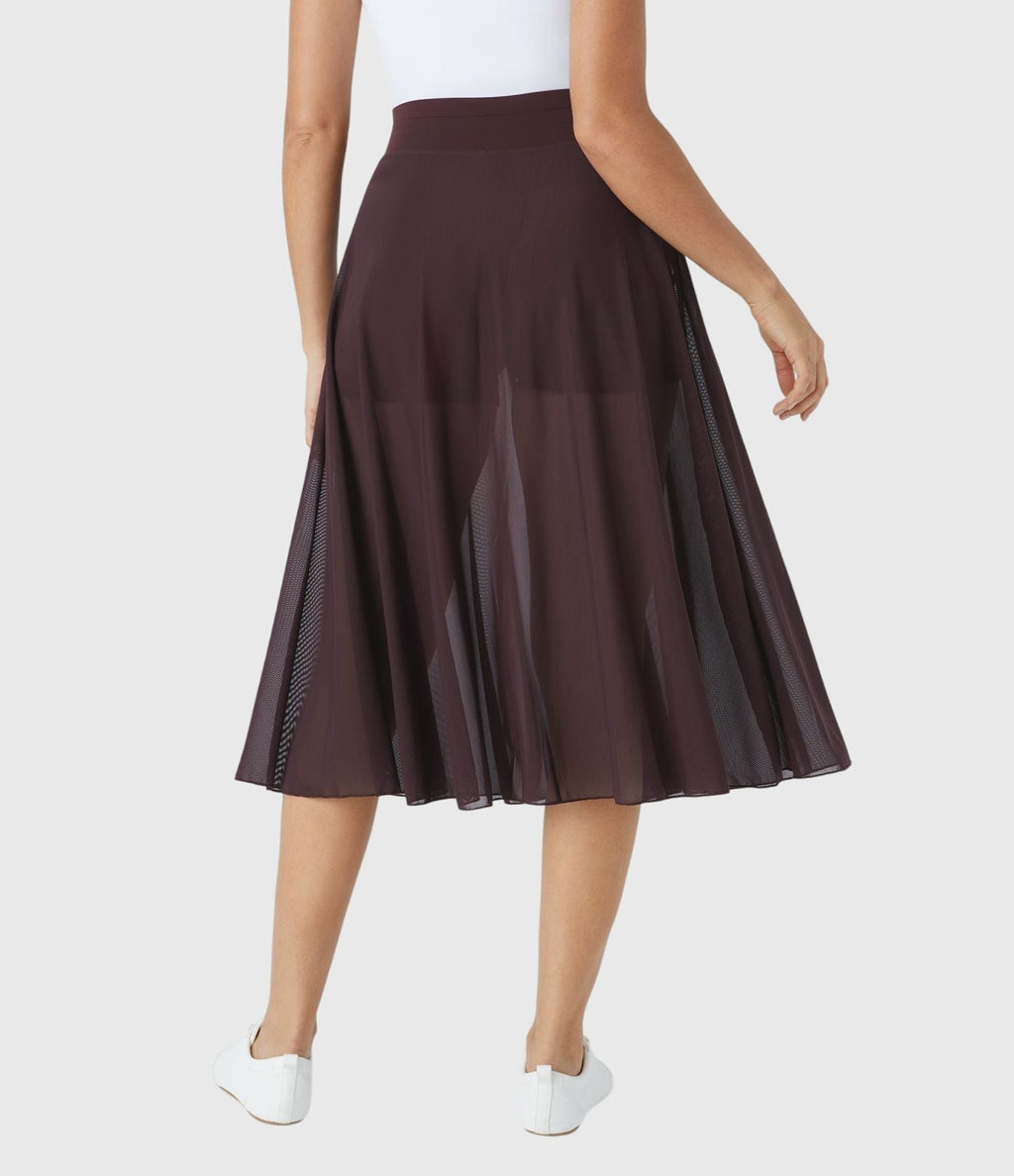 MELANIE | ELASTIC-WAIST FLOWING SKIRT