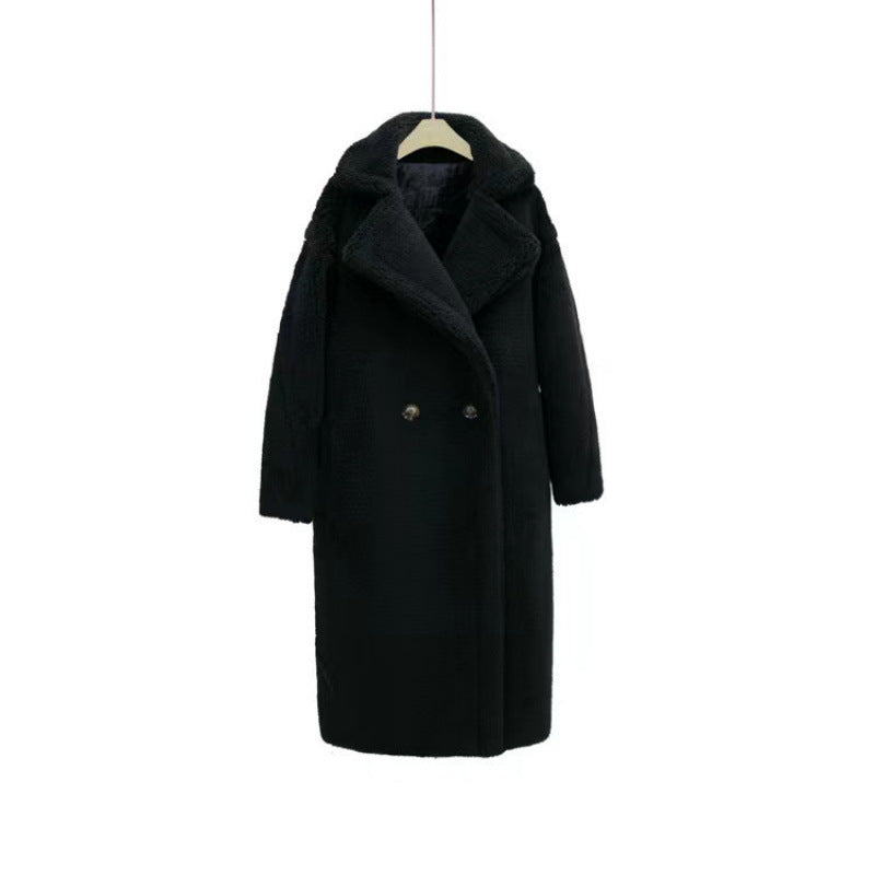 Jazlyn | Long Textured Lapel Coat