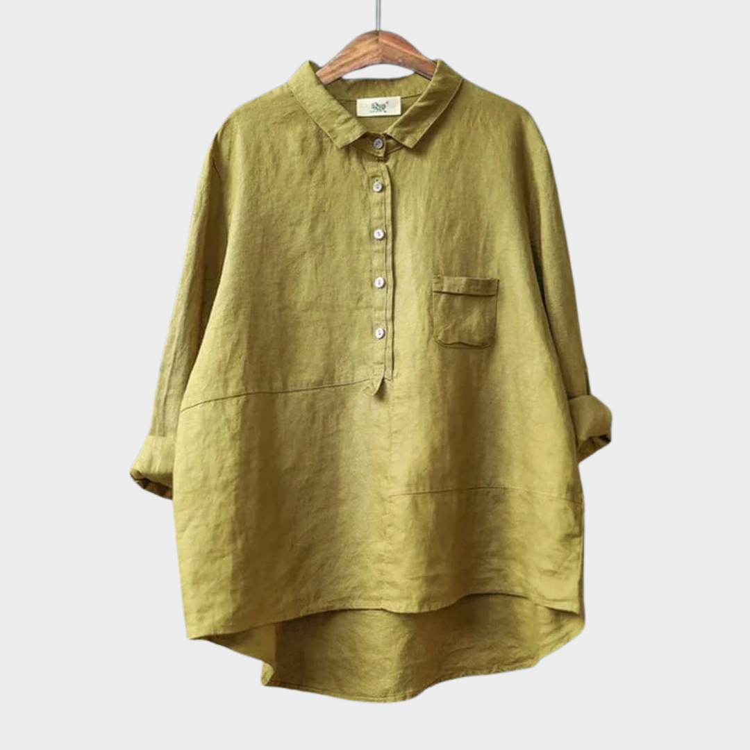 ELVIE | LONG-SLEEVE LIGHTWEIGHT BLOUSE