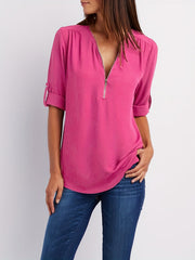Everlena | Zip-Neck Blouse