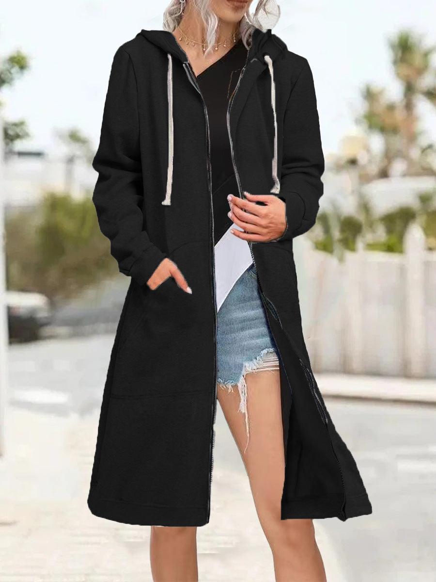Maryalice | Hooded Long Zip Cardigan