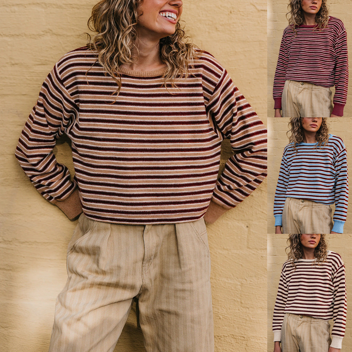 Mignon | Striped Round-Neck Jumper