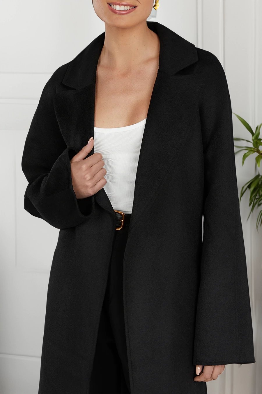 Kassie | Long Open-Front Coat