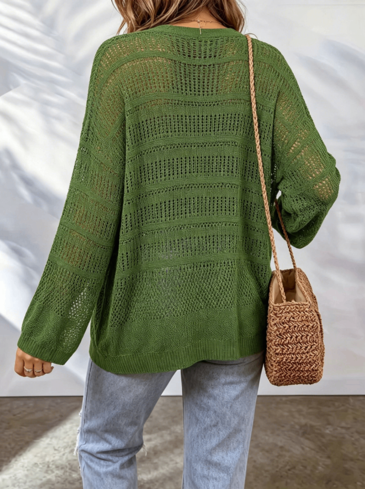 Drema | Textured Open-Front Cardigan