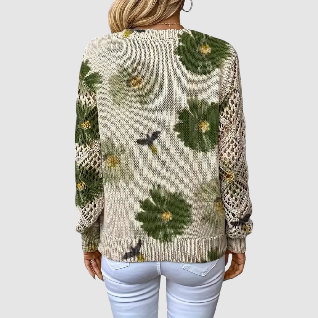 MEDA | FLORAL KNITTED JUMPER