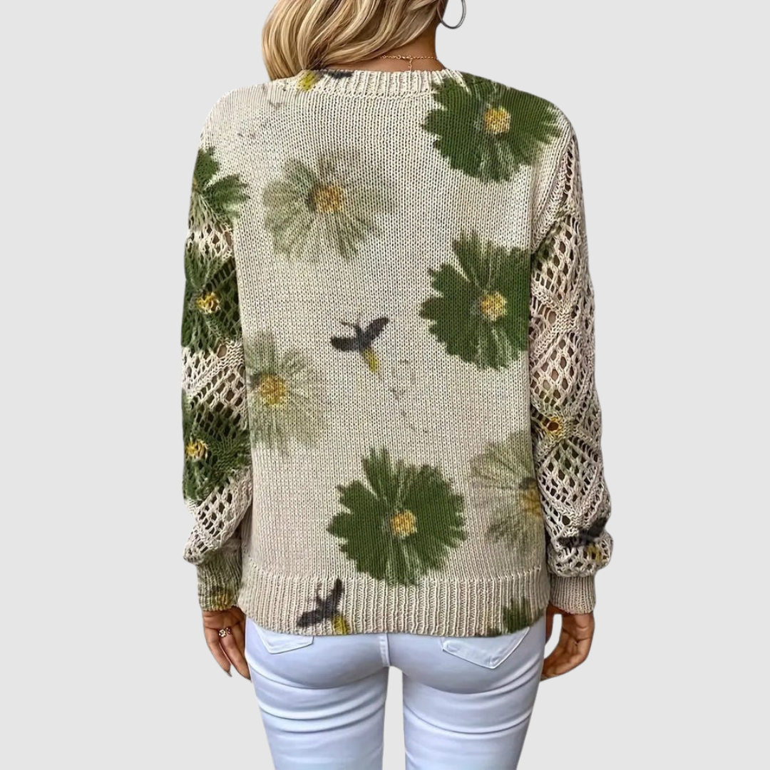 MEDA | FLORAL KNITTED JUMPER