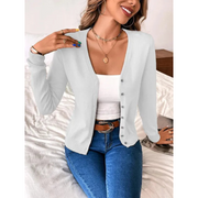 Ieshia | V-Neck Button Cardigan