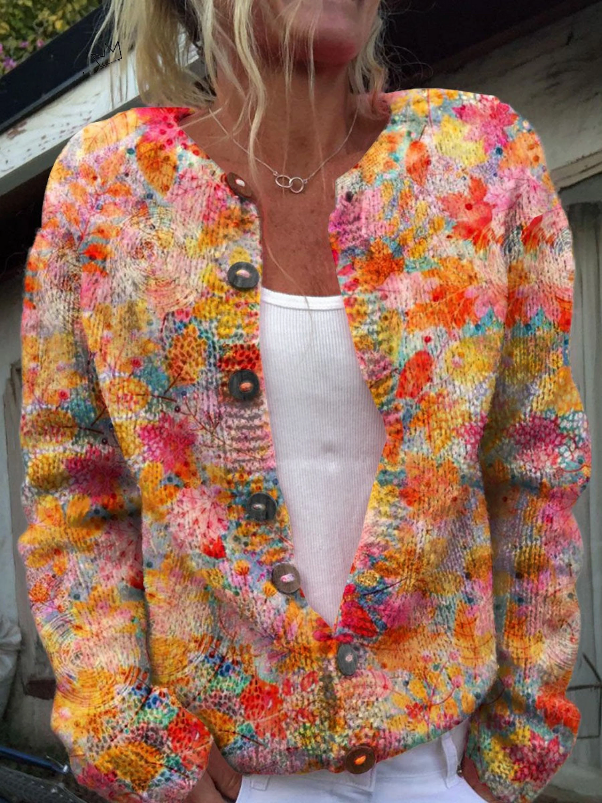 ROSANNA | VINTAGE PATTERNED CARDIGAN