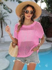 Marquitta | Wide-Neck Open-Knit Jumper