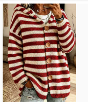 Towanda | Striped Button Cardigan