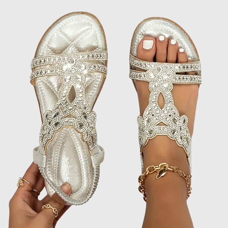 CADENCE | QUILTED CUSHIONED SANDALS