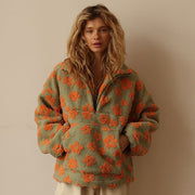 Kylene | Floral Half-Zip Sweatshirt