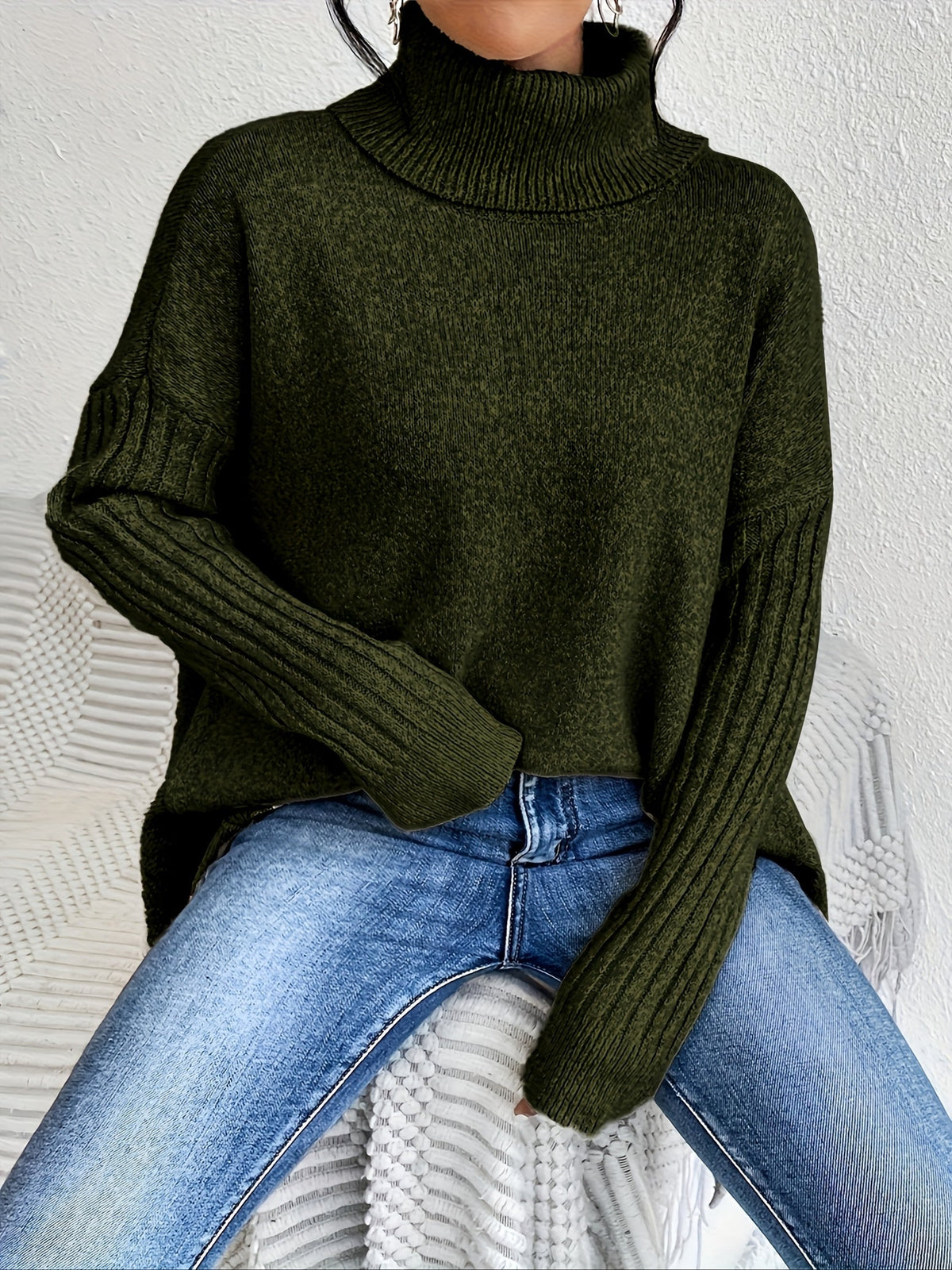 AUDREY | WRAP ROLL-NECK JUMPER