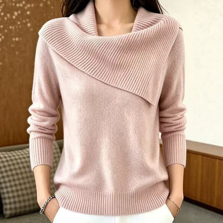 Inell | Asymmetric Foldover-Neck Jumper