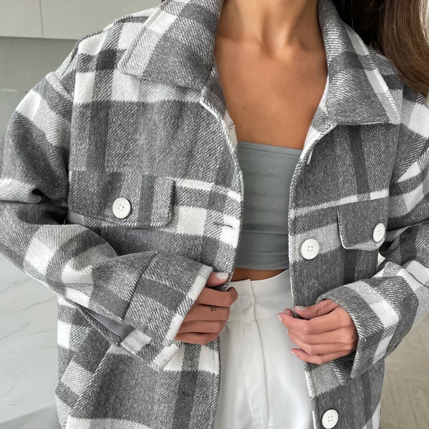 Darleen | Belted Check Jacket
