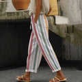 TALANI | STRIPED ELASTIC-WAIST DRESS