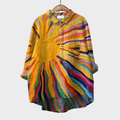 SOLARA | PRINTED LONG-SLEEVE BLOUSE