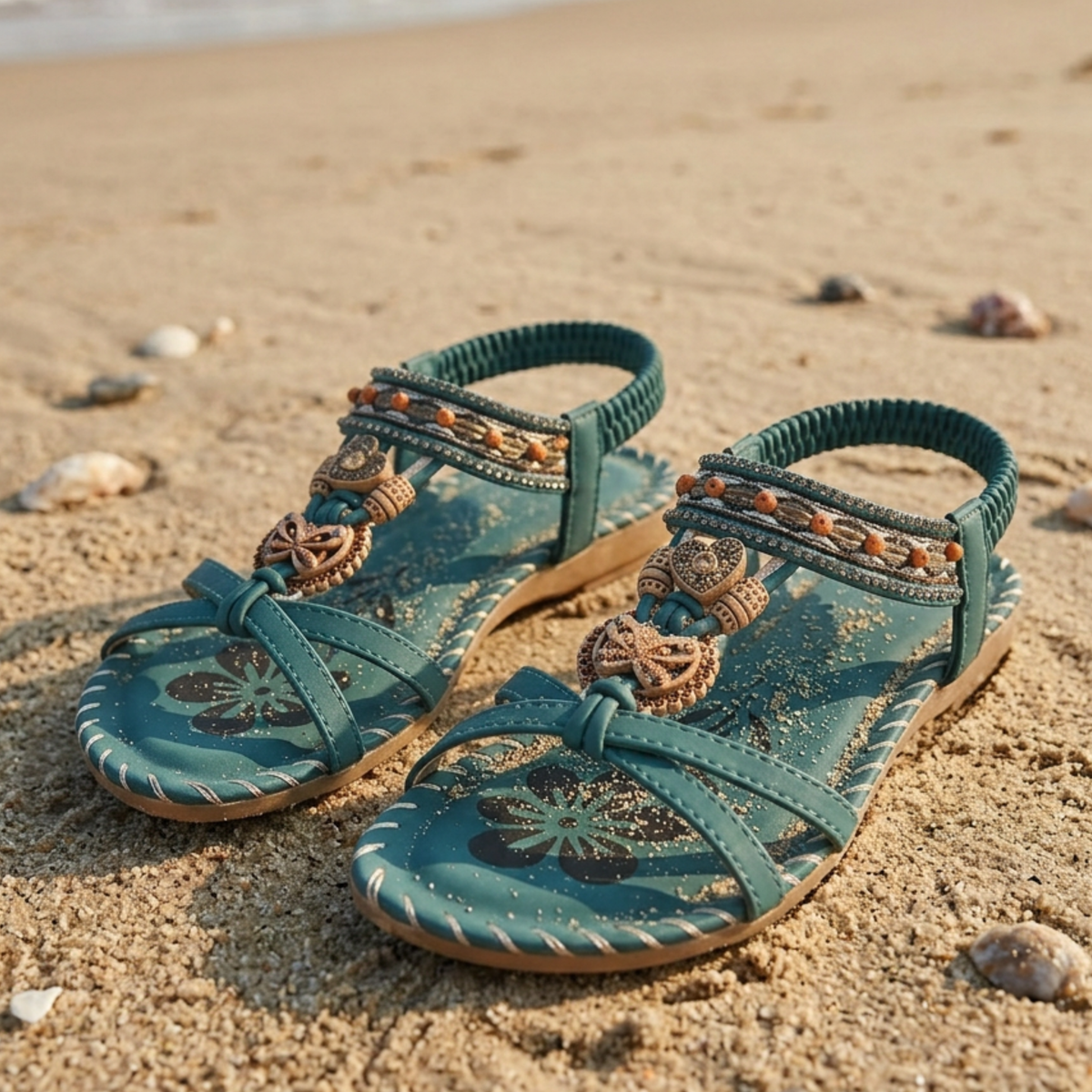 Tahnee | Decorative T-Strap Sandals
