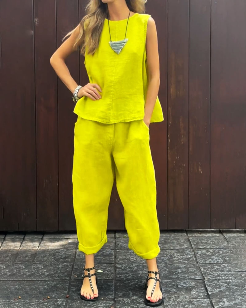 ZENNETH | SLEEVELESS CO-ORD SET