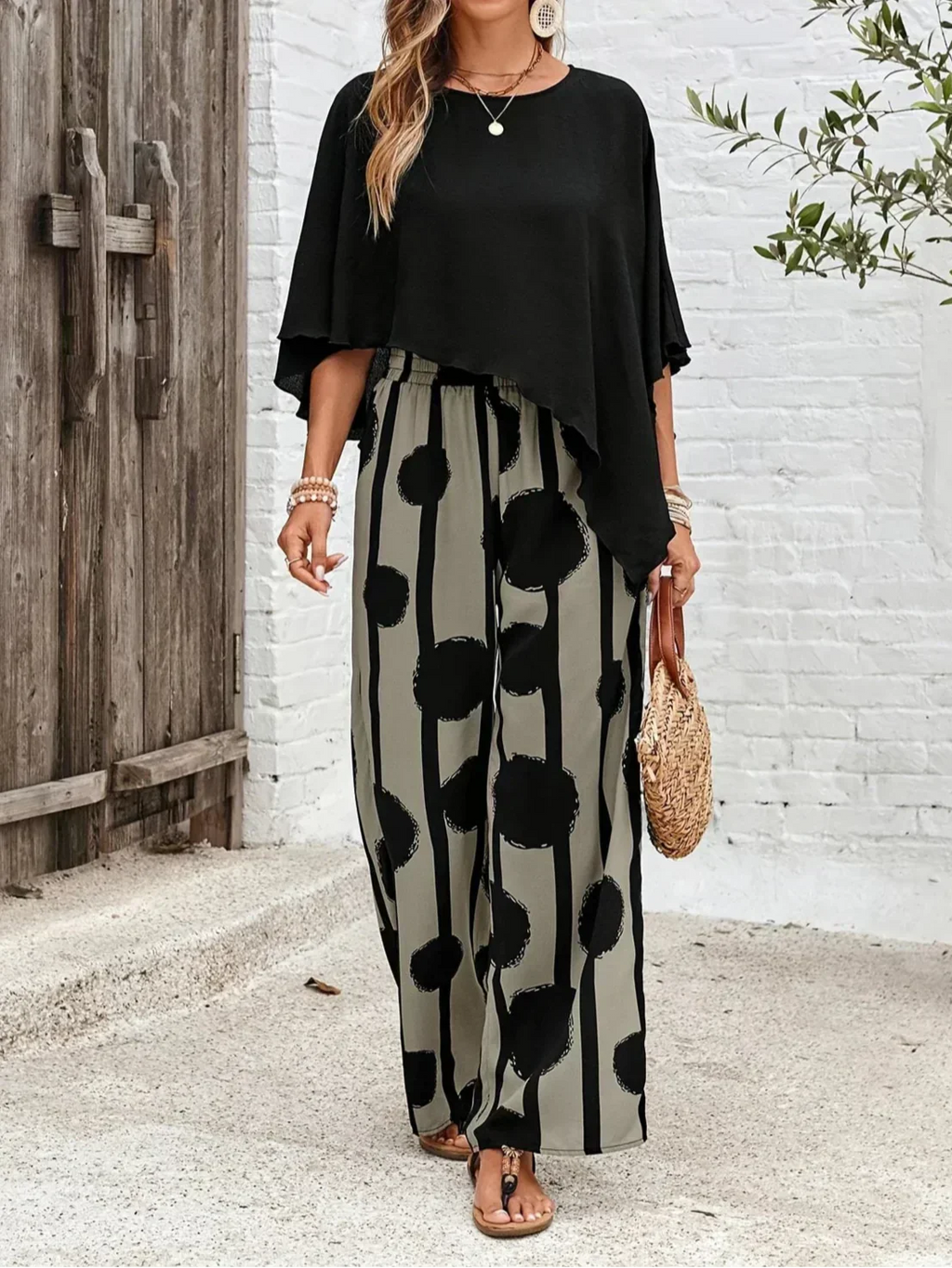 SABRIA | PRINTED HIGH-WAISTED CO-ORD SET