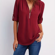 Everlena | Zip-Neck Blouse