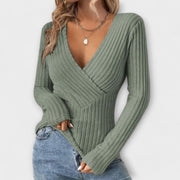 Lisamarie | Ribbed Wrap Jumper