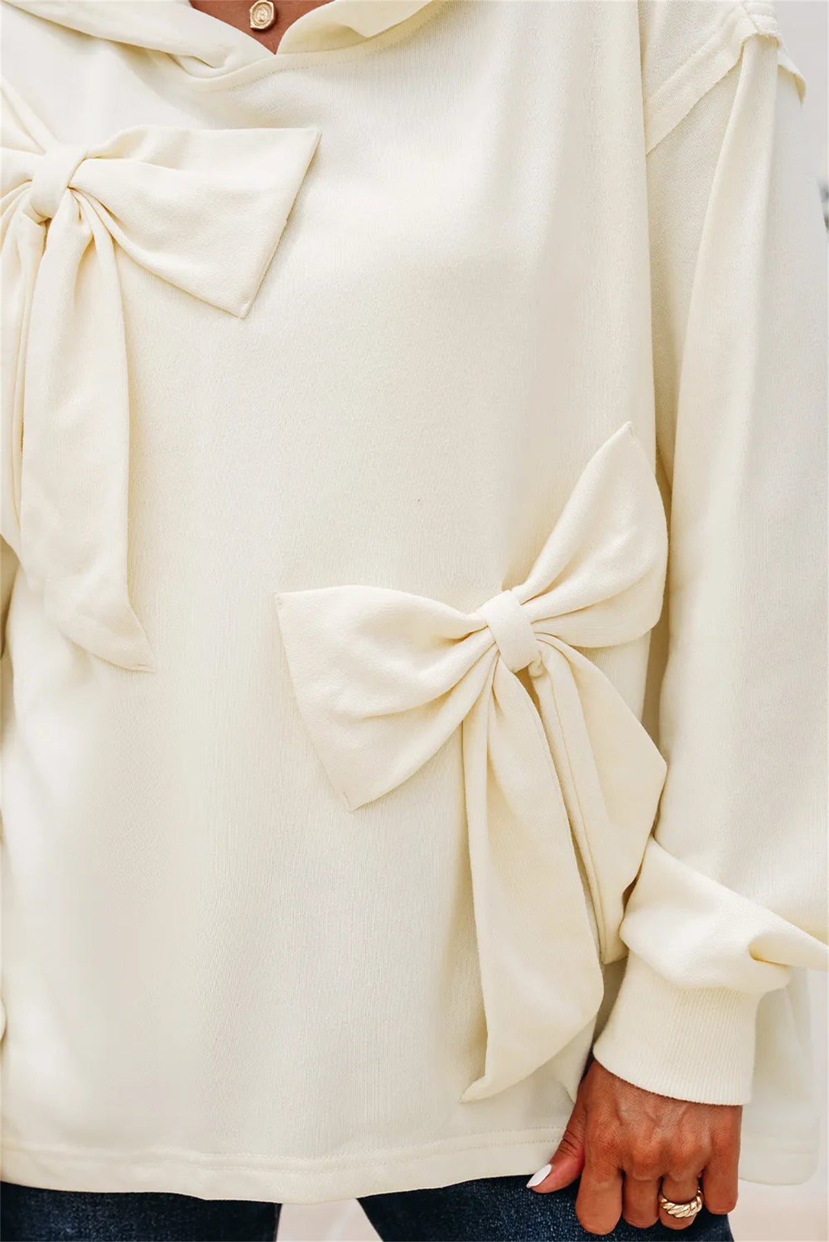 Latoria | Bow-Detail Hoodie