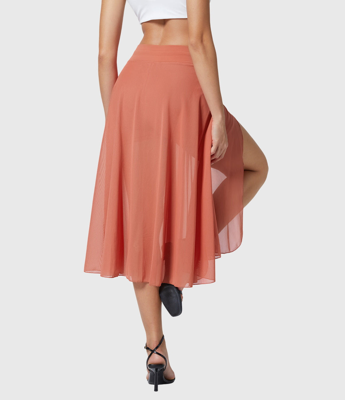 MELANIE | ELASTIC-WAIST FLOWING SKIRT